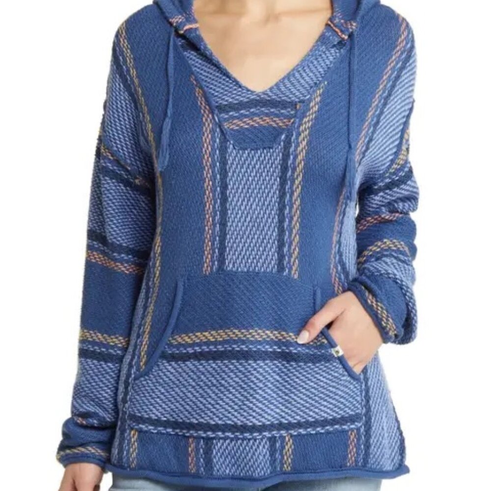 Rip Curl Trails Poncho Blue Size Small
